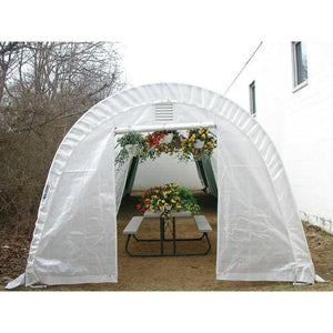 Sheds Express Greenhouses Translucent Rhino Shelters 12' x 20' x 8' Instant Greenhouse GH122008R Round