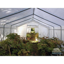 Load image into Gallery viewer, Sheds Express Greenhouses Translucent Rhino Shelters 12&#39; x 24&#39; x 8&#39; Instant Greenhouse House GH122408H