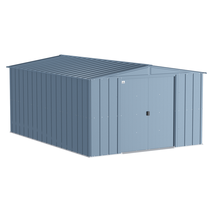 Sheds Express Outdoor Storage Sheds Arrow Classic Steel Storage Shed, 10x14, Blue Grey