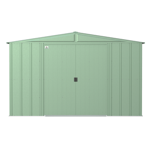 Sheds Express Outdoor Storage Sheds Arrow Classic Steel Storage Shed, 10x14, Sage Green