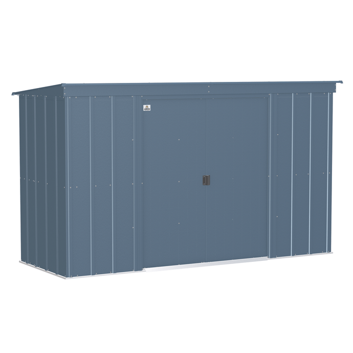 Sheds Express Outdoor Storage Sheds Arrow Classic Steel Storage Shed, 10x4, Blue Grey