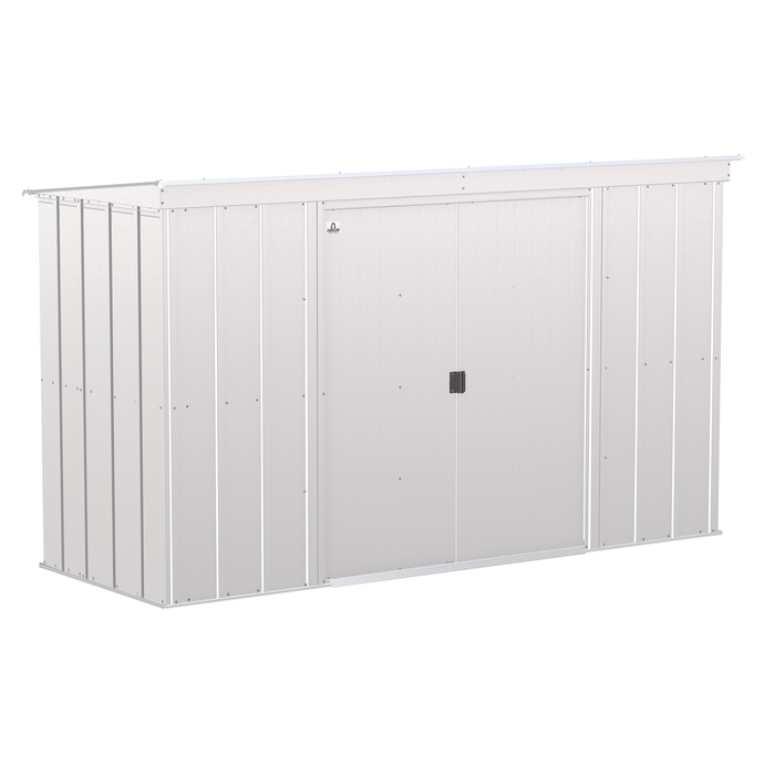 Sheds Express Outdoor Storage Sheds Arrow Classic Steel Storage Shed, 10x4, Flute Grey