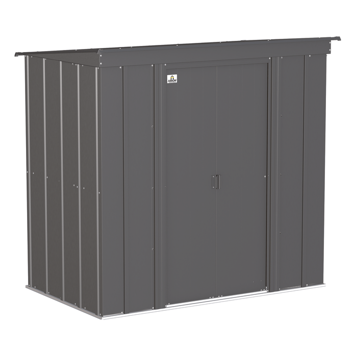 Sheds Express Outdoor Storage Sheds Arrow Classic Steel Storage Shed, 6x4, Charcoal