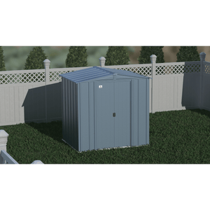 Sheds Express Outdoor Storage Sheds Arrow Classic Steel Storage Shed, 6x5, Blue Grey