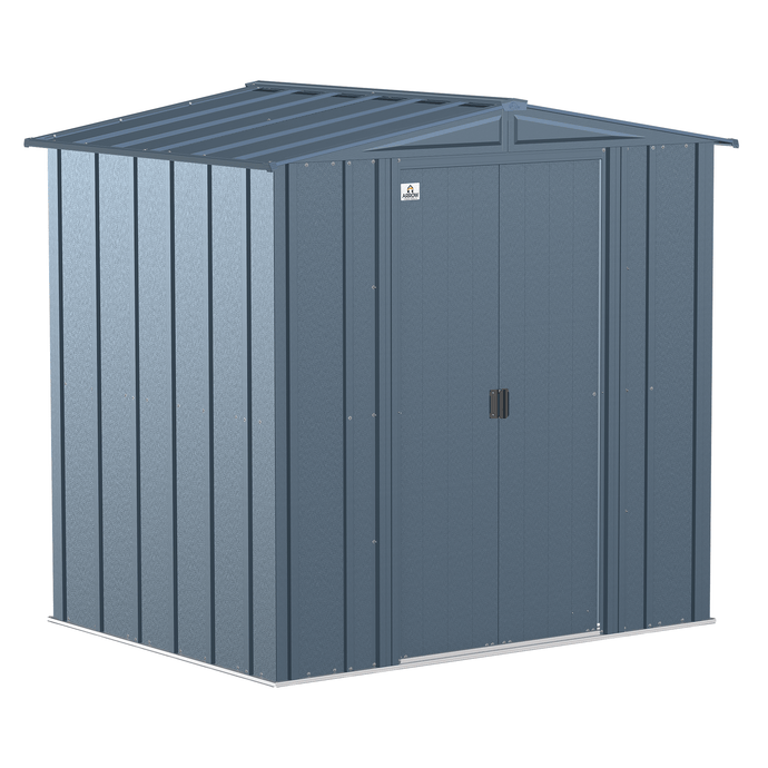 Sheds Express Outdoor Storage Sheds Arrow Classic Steel Storage Shed, 6x5, Blue Grey