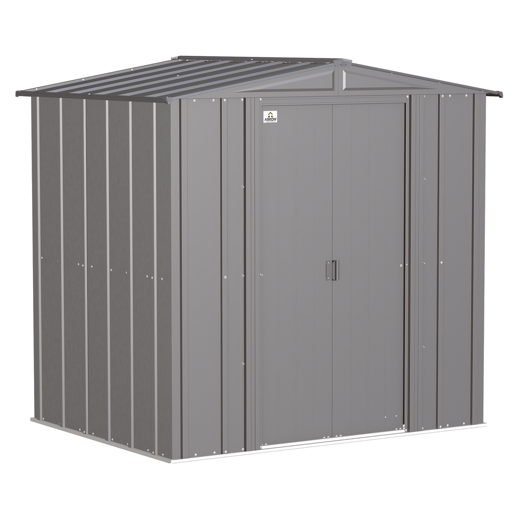 Sheds Express Outdoor Storage Sheds Arrow Classic Steel Storage Shed, 6x5, Charcoal