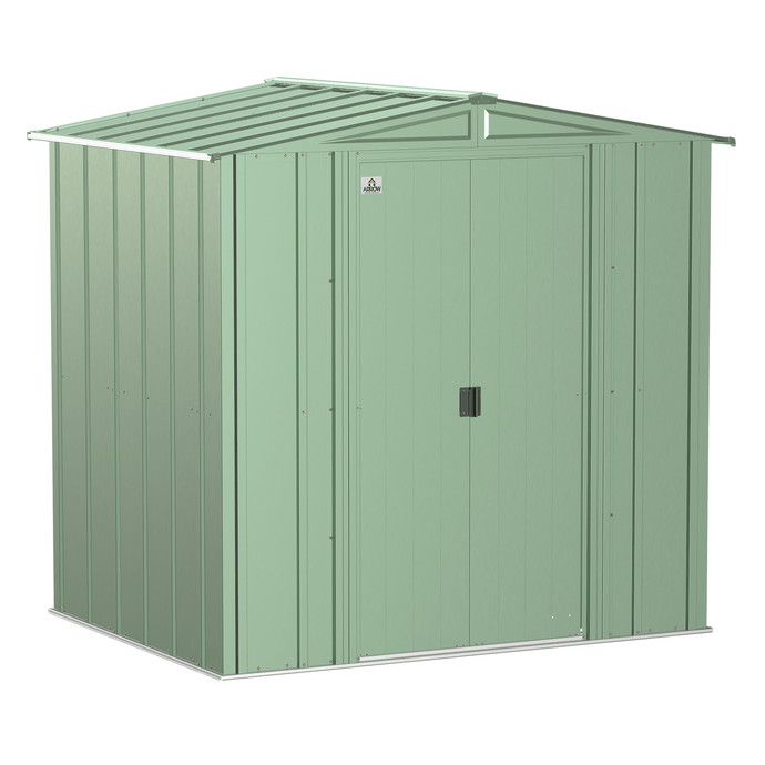 Sheds Express Outdoor Storage Sheds Arrow Classic Steel Storage Shed, 6x5, Sage Green