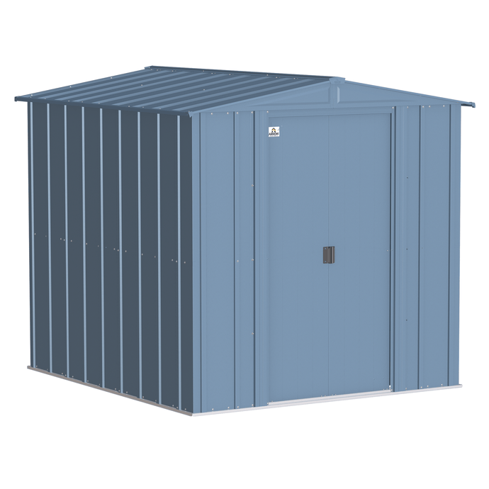 Sheds Express Outdoor Storage Sheds Arrow Classic Steel Storage Shed, 6x7, Blue Grey