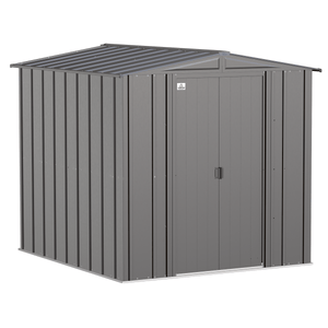 Sheds Express Outdoor Storage Sheds Arrow Classic Steel Storage Shed, 6x7, Charcoal