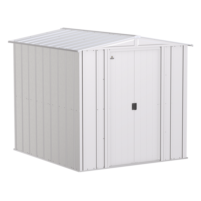 Sheds Express Outdoor Storage Sheds Arrow Classic Steel Storage Shed, 6x7, Flute Grey