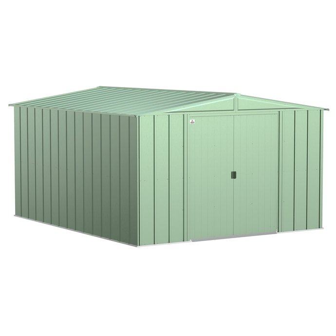 Sheds Express Outdoor Storage Sheds Arrow Classic Steel Storage Shed, 8x4, Sage Green