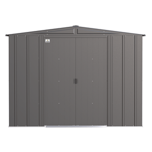 Sheds Express Outdoor Storage Sheds Arrow Classic Steel Storage Shed, 8x8, Charcoal