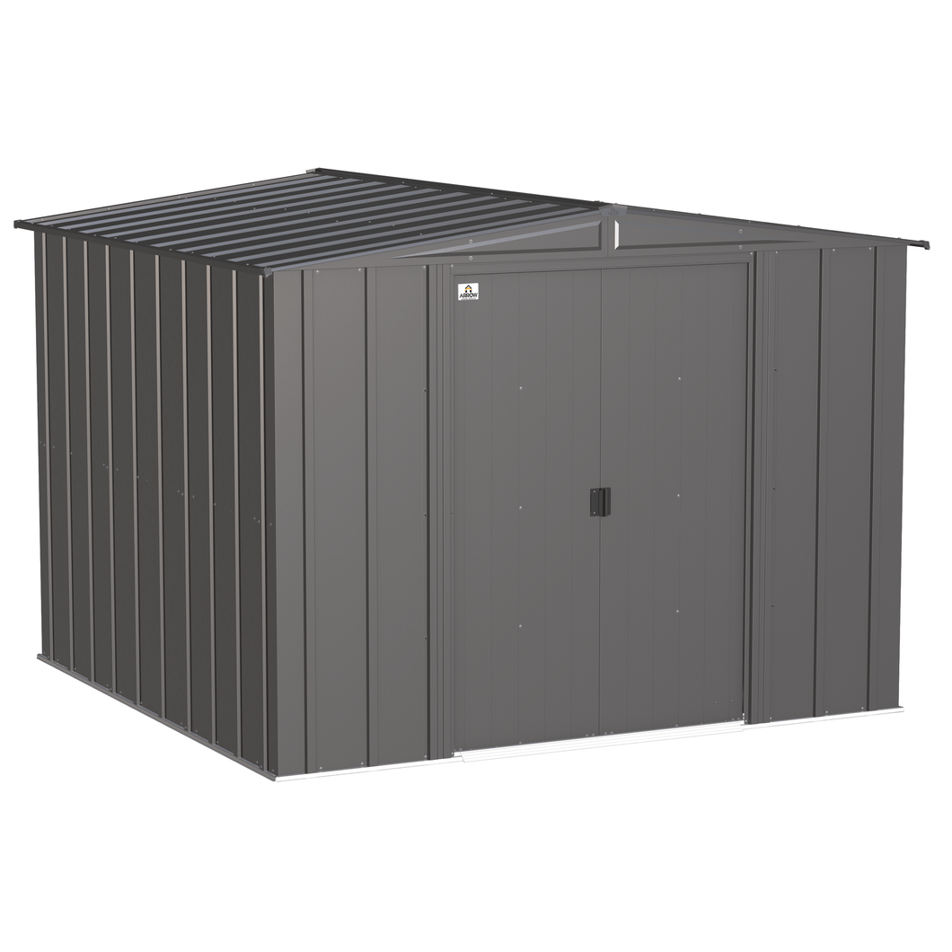 Sheds Express Outdoor Storage Sheds Arrow Classic Steel Storage Shed, 8x8, Charcoal