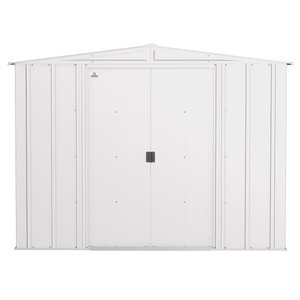 Sheds Express Outdoor Storage Sheds Arrow Classic Steel Storage Shed, 8x8, Flute Grey