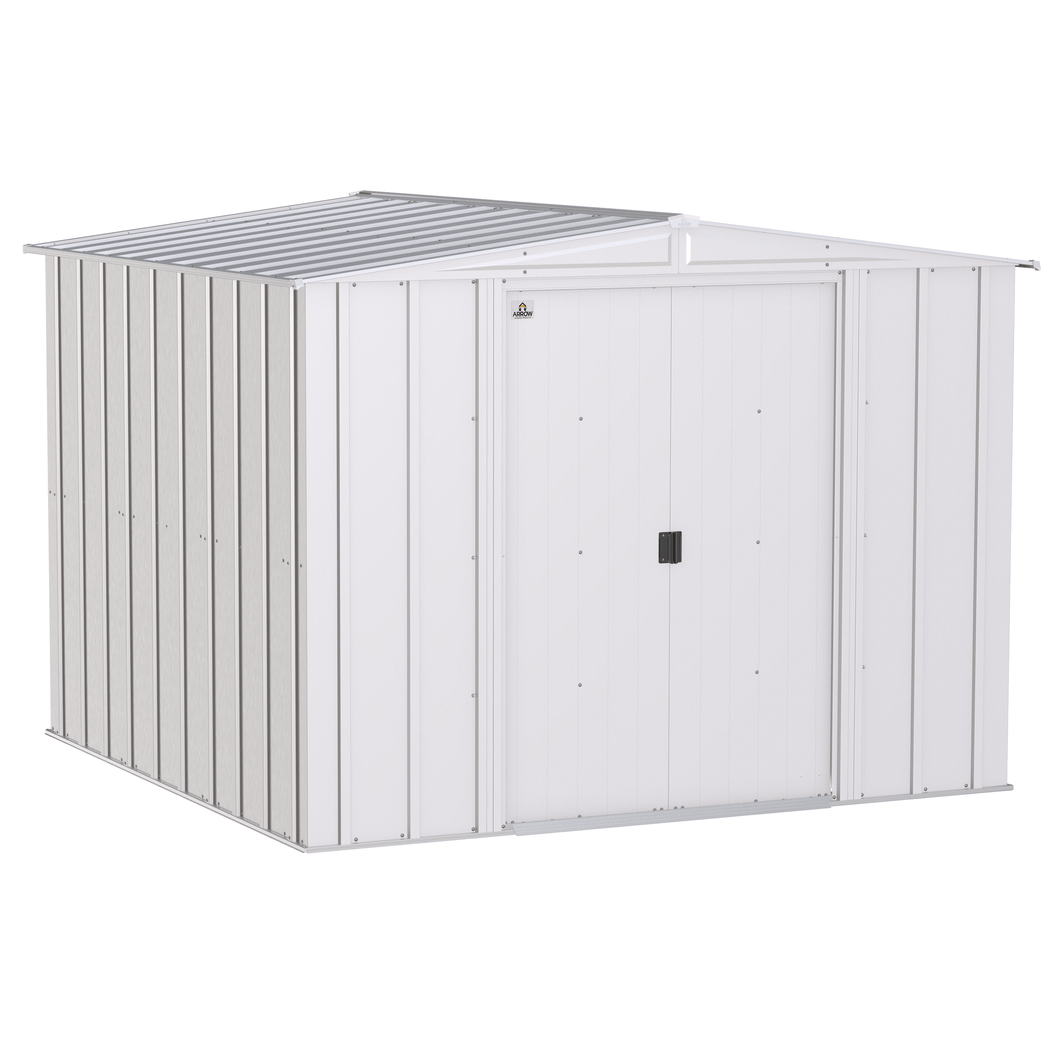 Sheds Express Outdoor Storage Sheds Arrow Classic Steel Storage Shed, 8x8, Flute Grey