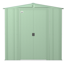 Load image into Gallery viewer, Sheds Express Outdoor Storage Sheds Arrow Classic Steel Storage Shed, 8x8, Sage Green