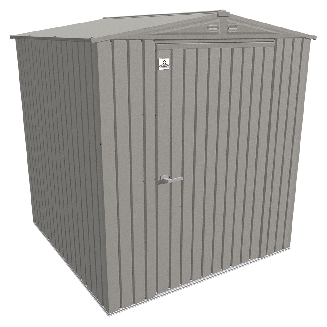 Sheds Express Outdoor Storage Sheds Arrow Elite Steel Storage Shed, 6x6, Cool Grey