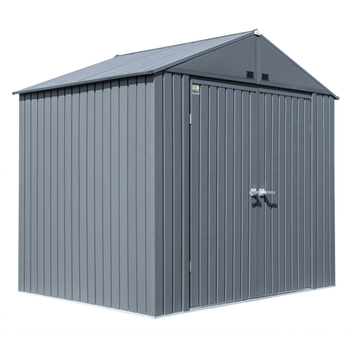 Sheds Express Outdoor Storage Sheds Arrow Elite Steel Storage Shed, 8x6, Anthracite