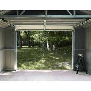 Sheds Express Outdoor Storage Sheds Arrow Murryhill 12 x 17 Garage, Steel Storage Building, Prefab Storage Shed