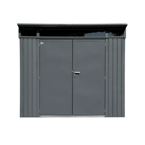 Sheds Express Outdoor Storage Sheds Sojag Denali 8 ft. x 5 ft. Steel Storage Shed in Anthracite Model # SJDEN85