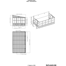 Load image into Gallery viewer, Sheds Express Solarium Sojag Charleston 10 ft. x 16 ft. Rectangular Solarium Wall Unit Model # 440-9163032 in Charcoal