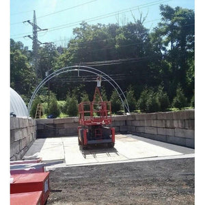 Sheds Express Truss Buildings White 30' x 40' x 15' Commercial Round Truss Building