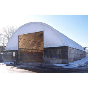 Sheds Express Truss Buildings White 30' x 65' x 15' Commercial Round Truss Building