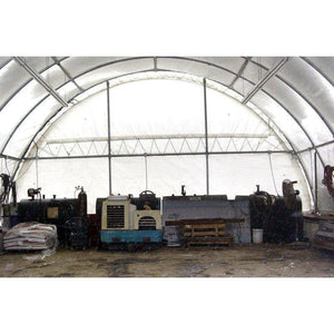 Sheds Express Truss Buildings White 30' x 65' x 15' Commercial Round Truss Building