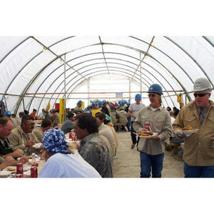 Sheds Express Truss Buildings White 30' x 65' x 15' Commercial Round Truss Building